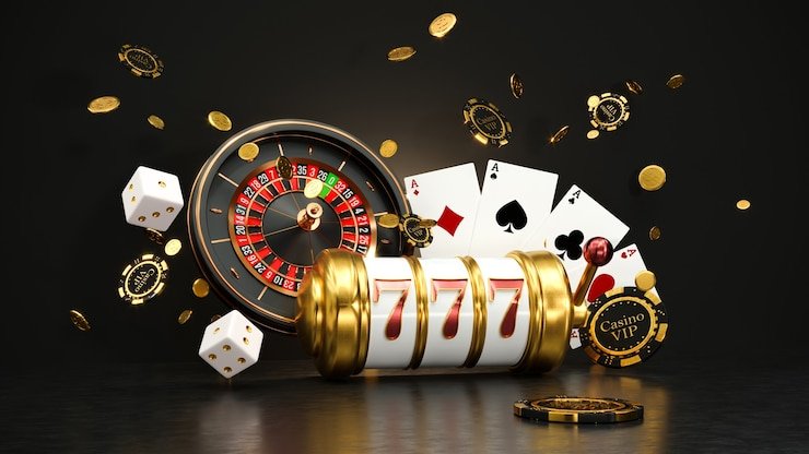 Meja taruhan European Roulette dengan berbagai area taruhan dan chip pemain